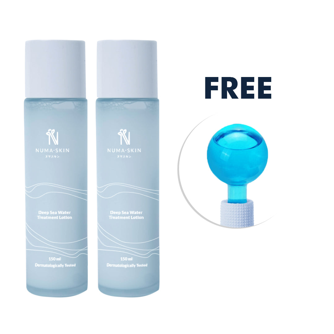 Paket Hemat 2pcs Numa Skin Deep Sea Water Treatment Lotion 150ml (Free Ice Water Globe)